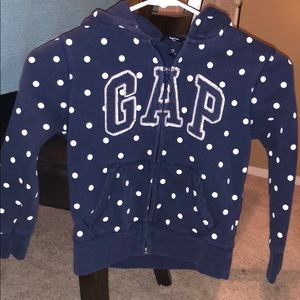 Blue fleece zip up jacket #85